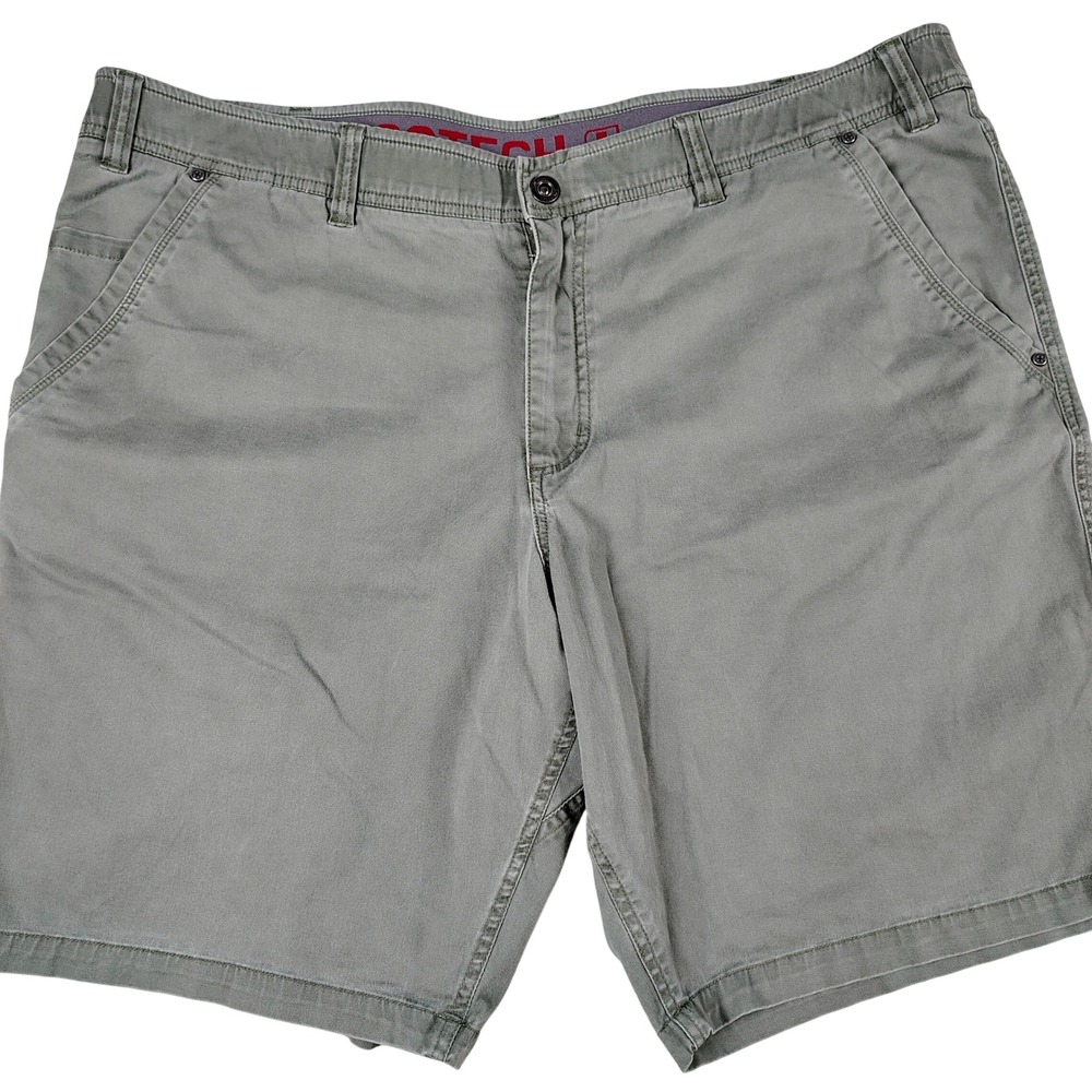 Swiss Tech Mens Performance Chino Shorts 42 Sea Turtle Green SMB28452 Stretch